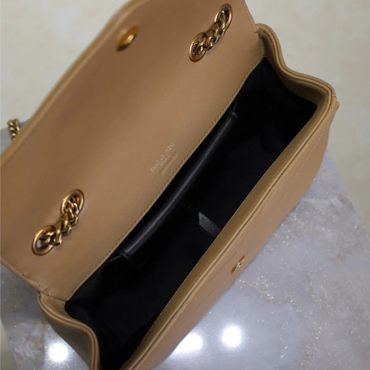 SAINT LAURENT LOULOU SMALL MATELASSÉ LAMBSKIN BAG